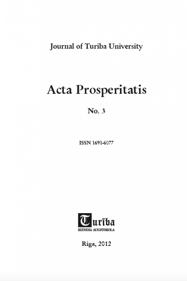 Acta Prosperitatis Nr. 3 cover
